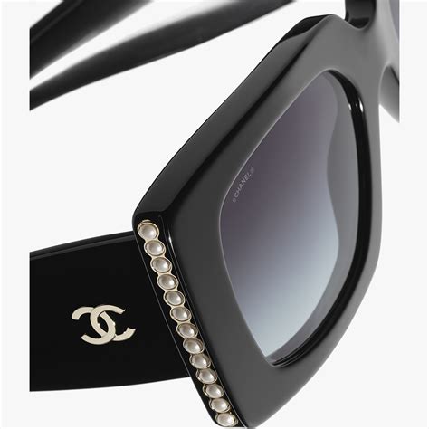 chanel runway sunglasses pearls|CHANEL.